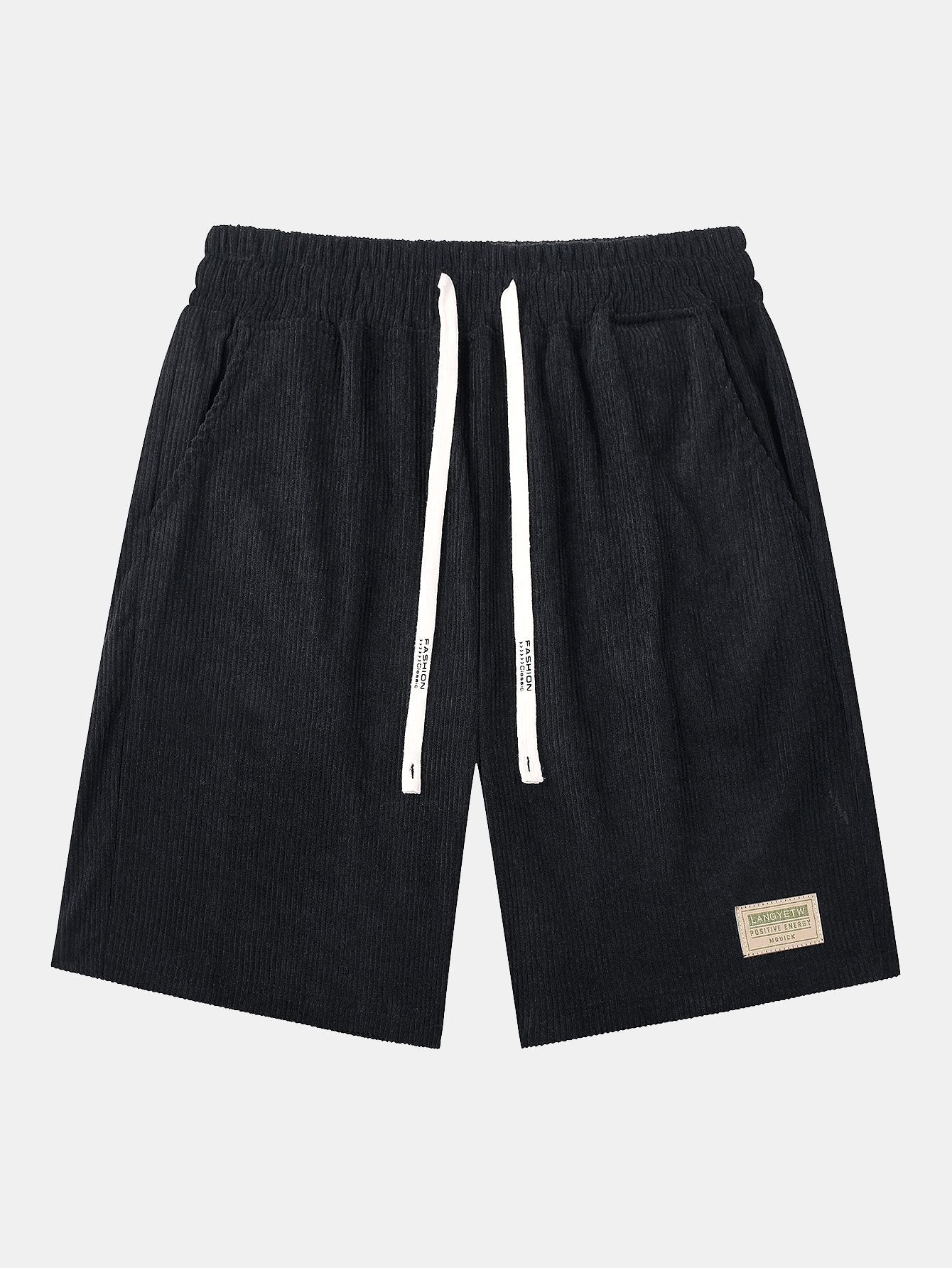 José® | Corduroy Drawstring Shorts With Letter Label