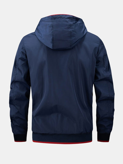 Theo | Contrast Detachable Hooded Jacket