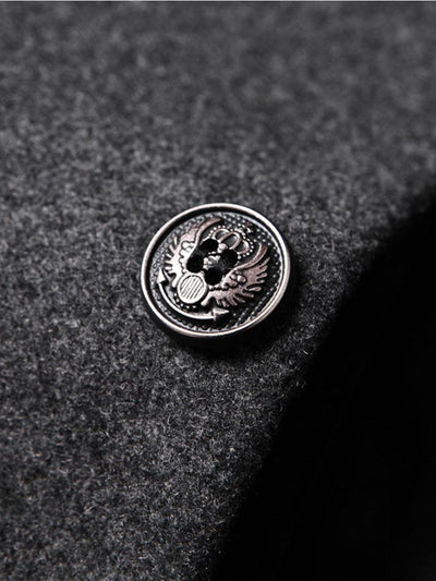 Logan | Stand Collar Woolen Overcoat