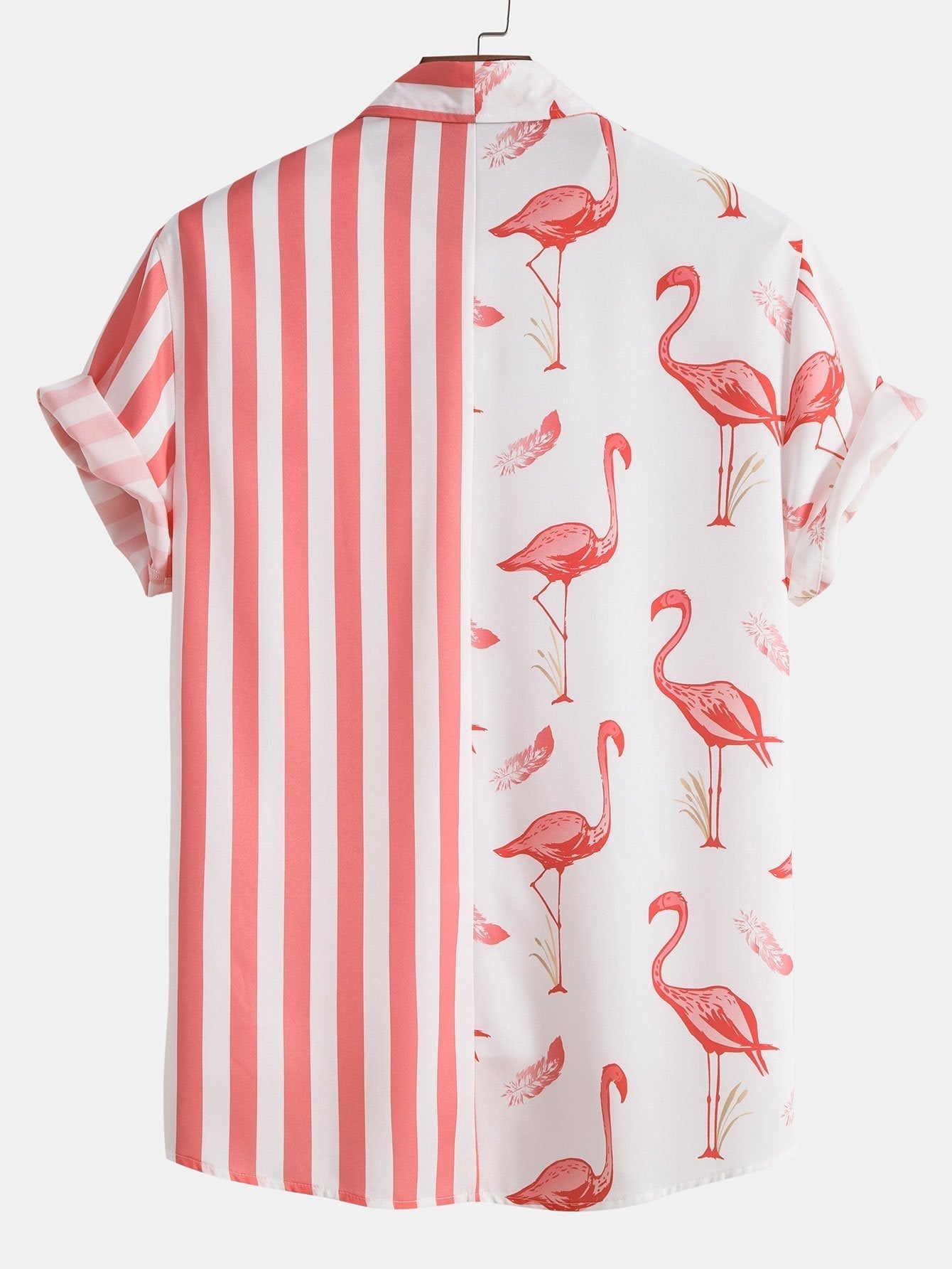 Otalvaro® | Flamingo Stripe Panel Shirt & Swim Shorts