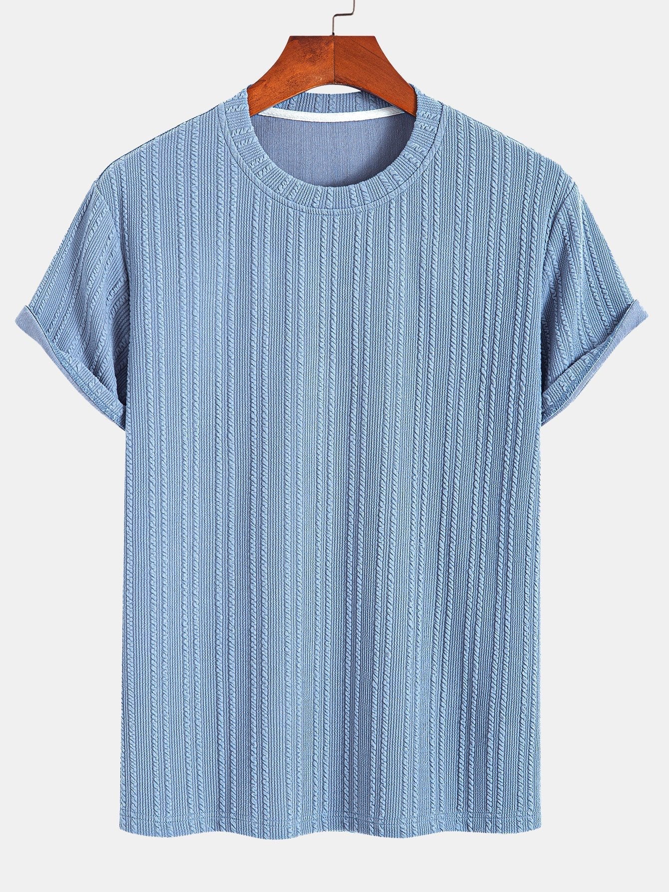 Américo® | Muscle Fit Ribbed T-Shirt