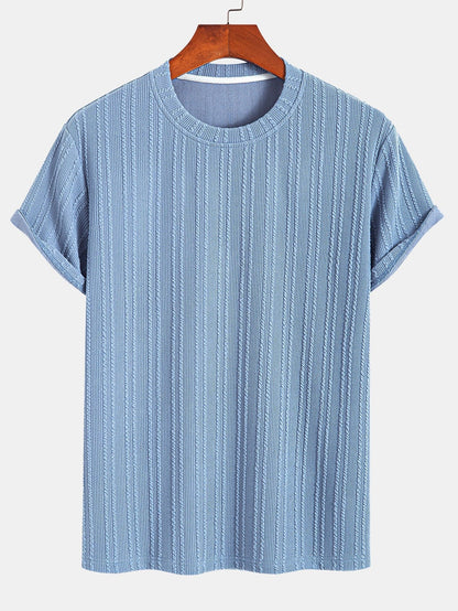 Américo® | Muscle Fit Ribbed T-Shirt