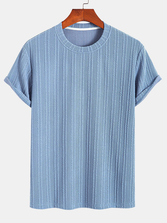 Américo® | Muscle Fit Ribbed T-Shirt