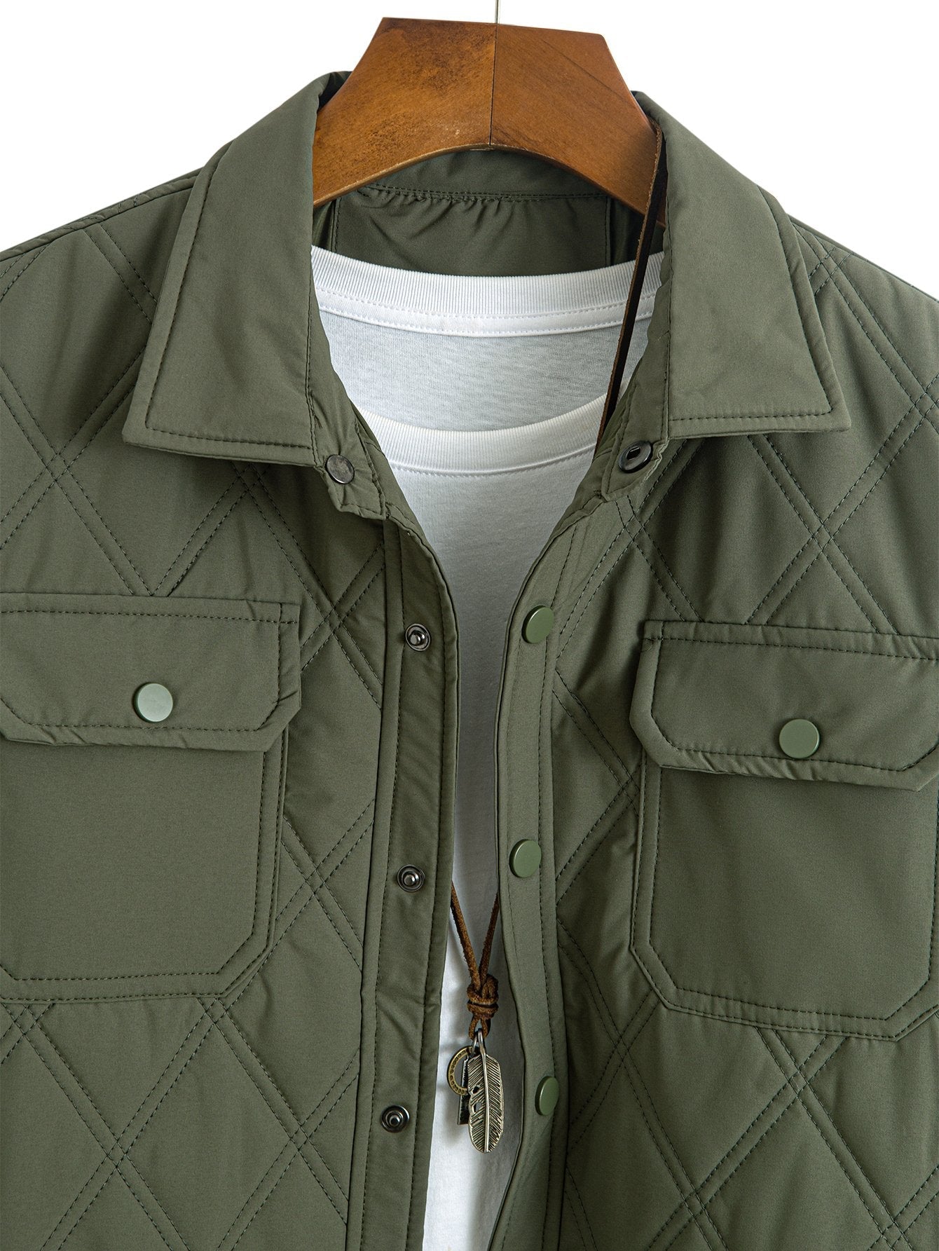 Manuel | Quilted Button Up Overshirt