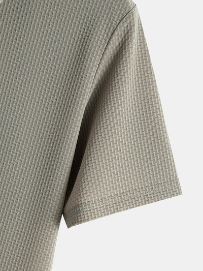 Declan | Short Sleeve Textured Polo