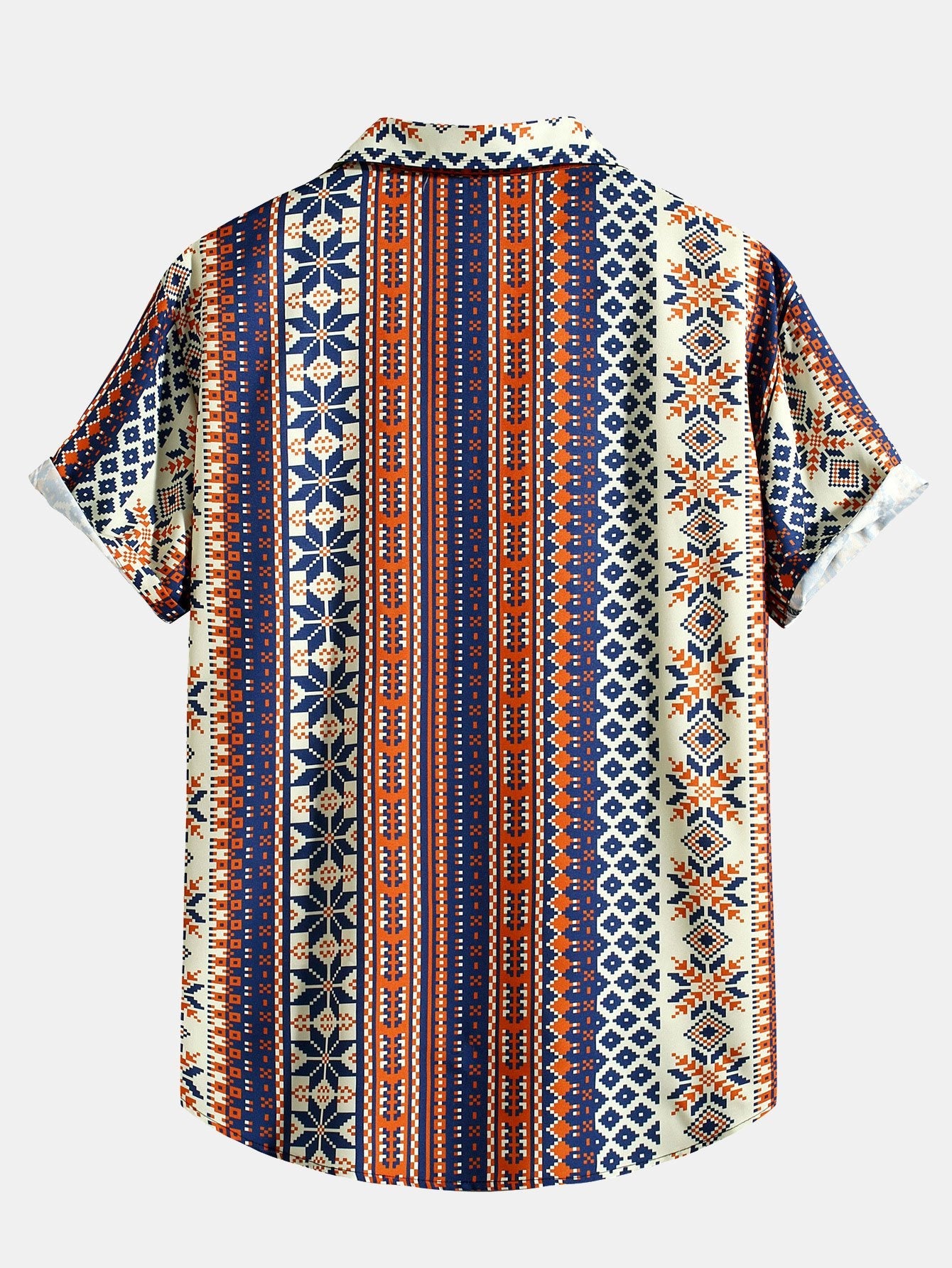 Martín® | Aztec Geometric Print Button Up Shirt
