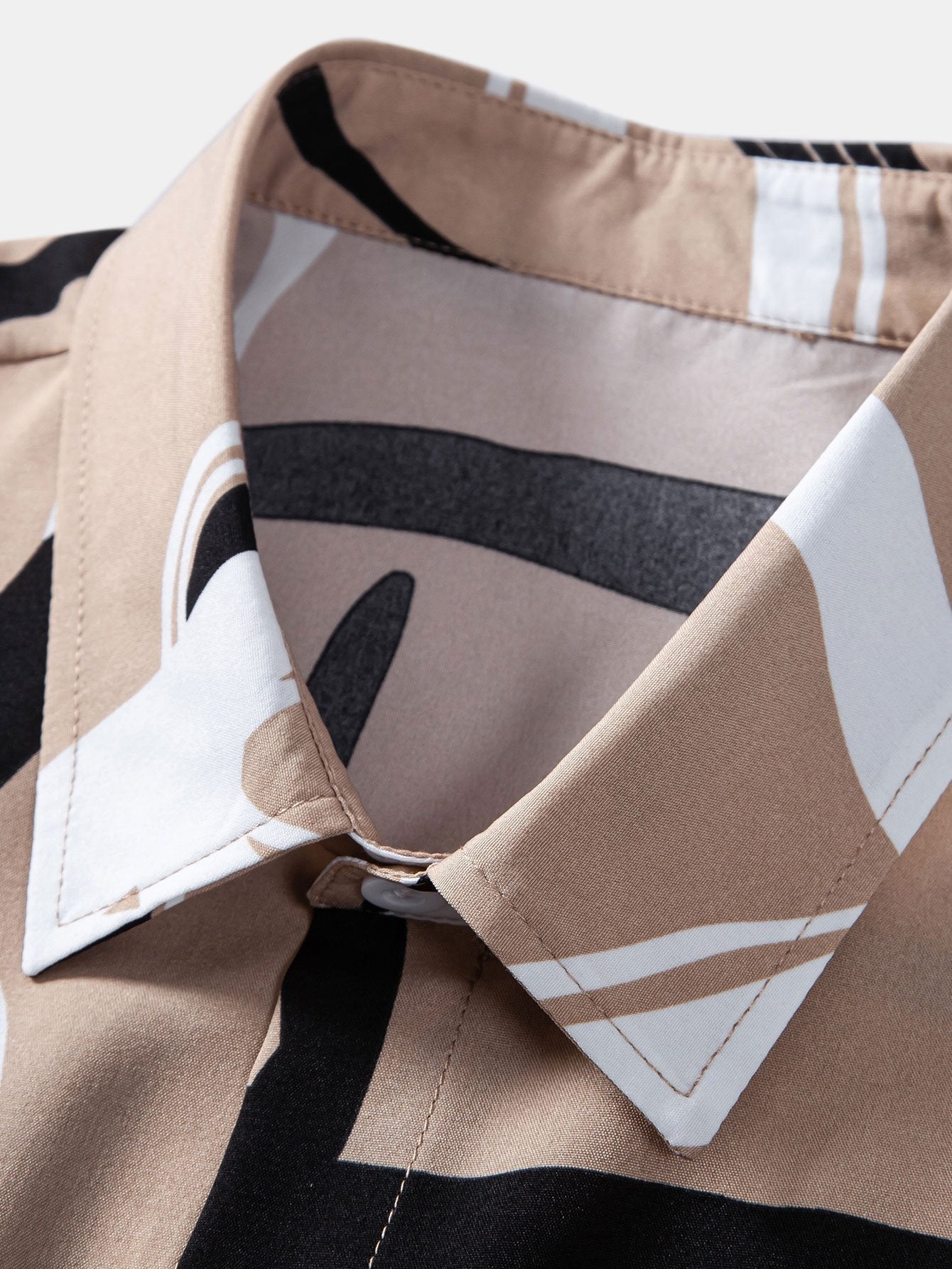 Armando® | Abstract Print Button Up Shirt & Swim Shorts