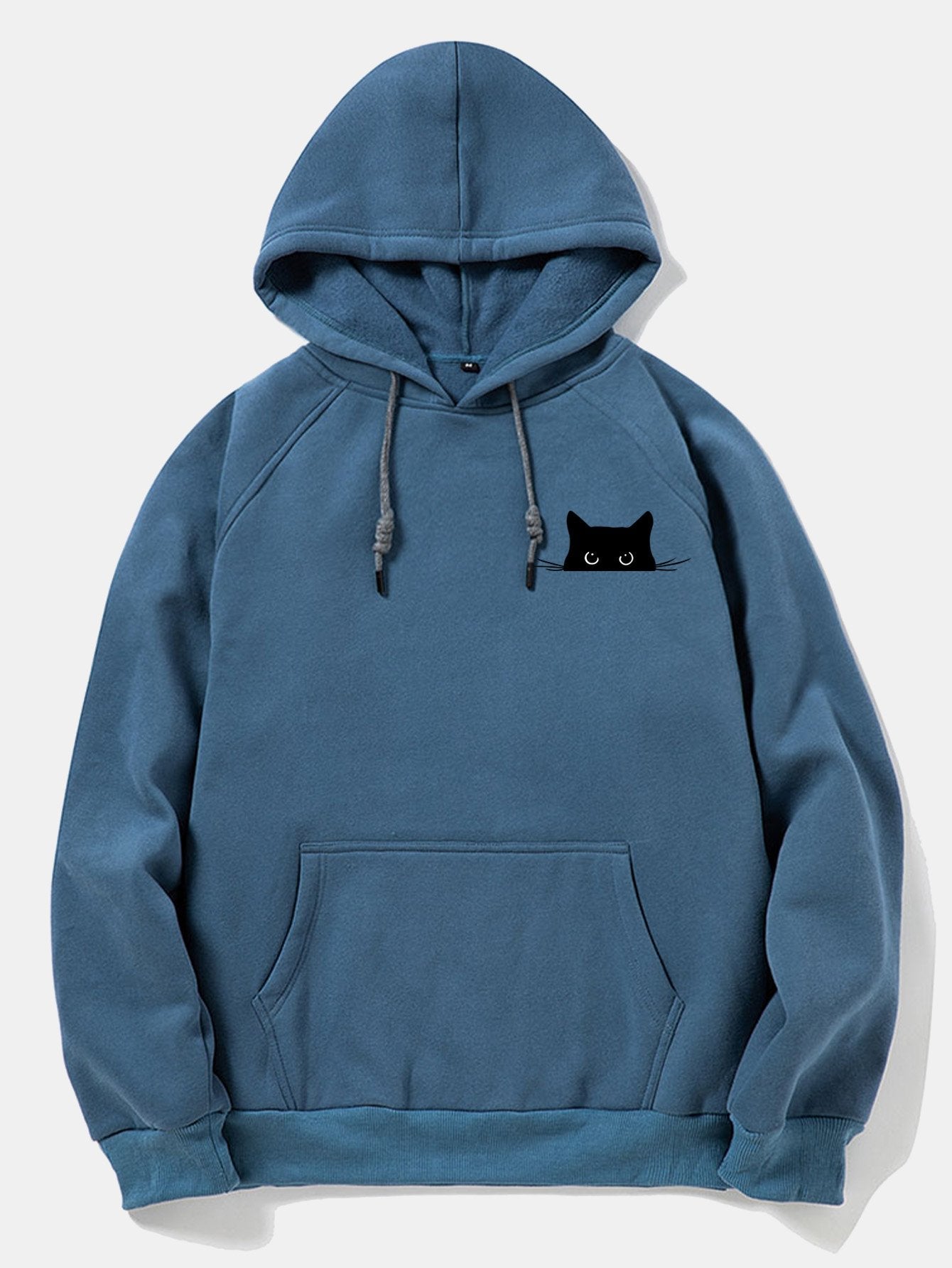 Juan | Black Cat Print Hoodie