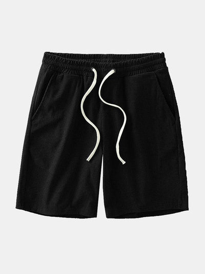 Honorio® | Drawstring Crosscut Corduroy Shorts