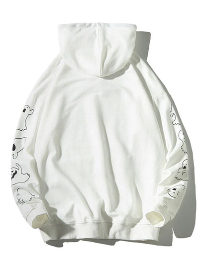 Lian | Relax Fit Ghost Print Hoodie