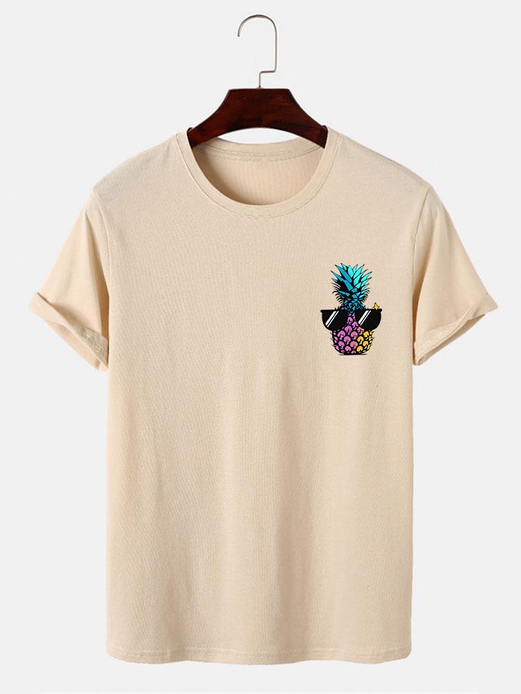 Brandon® | Pineapple With Sunglasses Print T-Shirt