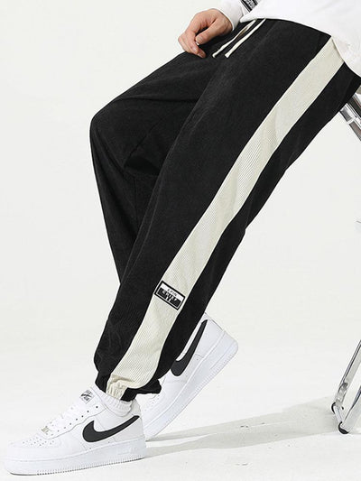 Ernesto® | Side Stripe Corduroy Jogging Pants