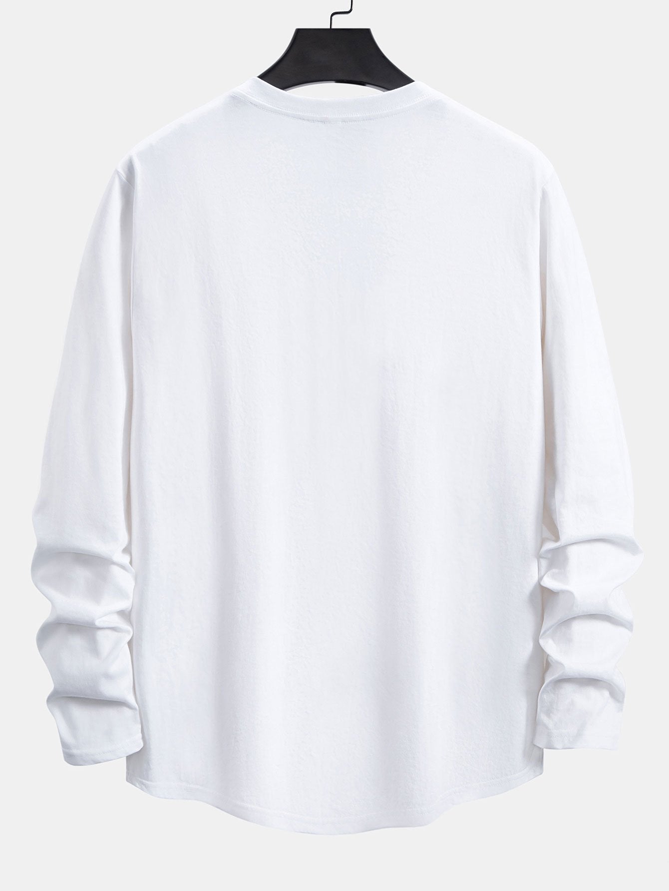 Adamo® | 3 Pieces Basic Long Sleeve Cotton Arc Hem T-Shirts