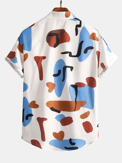 Josué® | Color Block Print Button Up Shirt