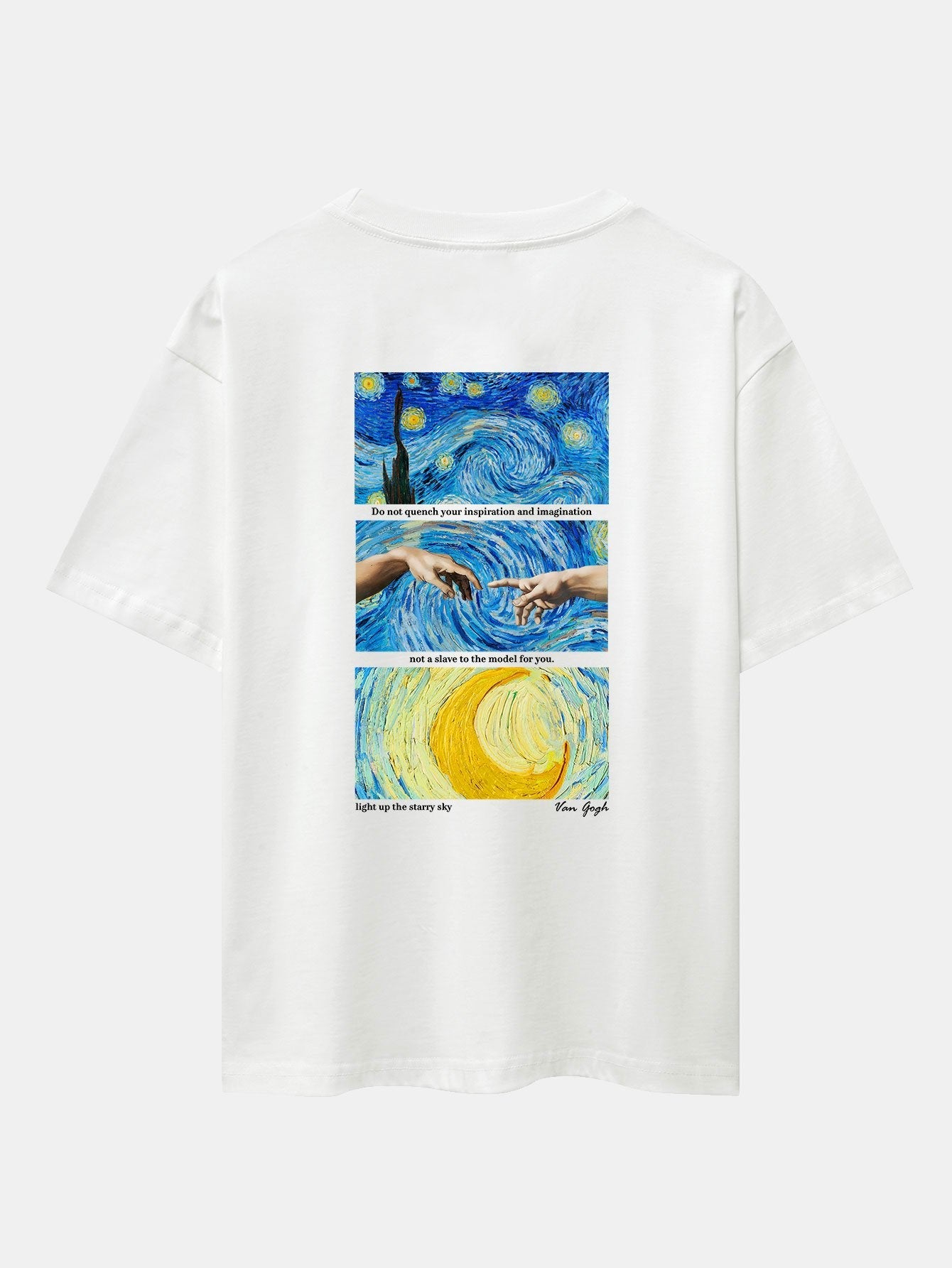 Isaac® | The Starry Night Back Print Drop Shoulder Oversize T-Shirt