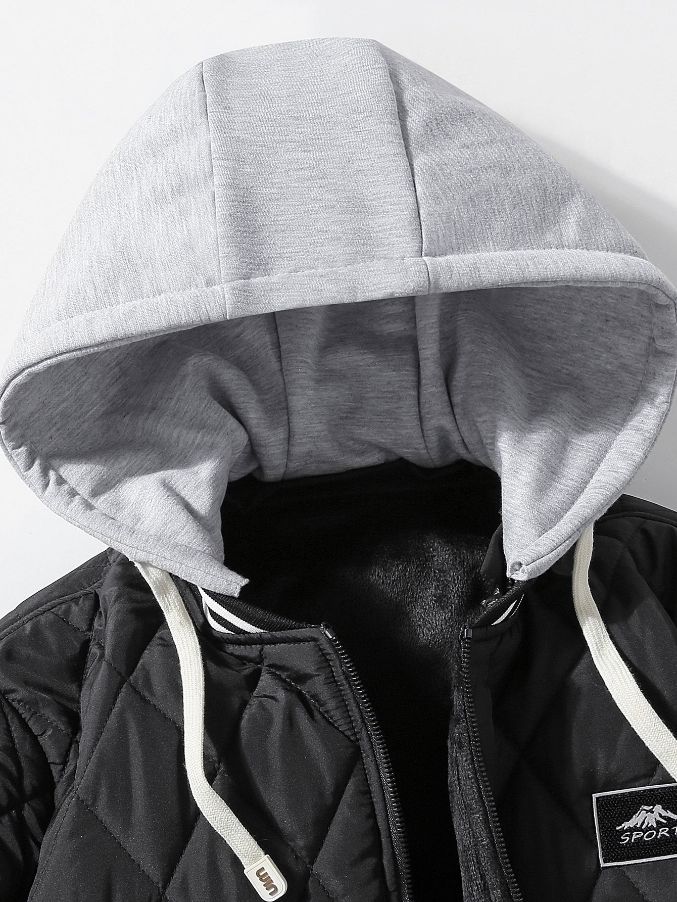 Orion | Teddy Lined Detachable Hooded Quilted Coat