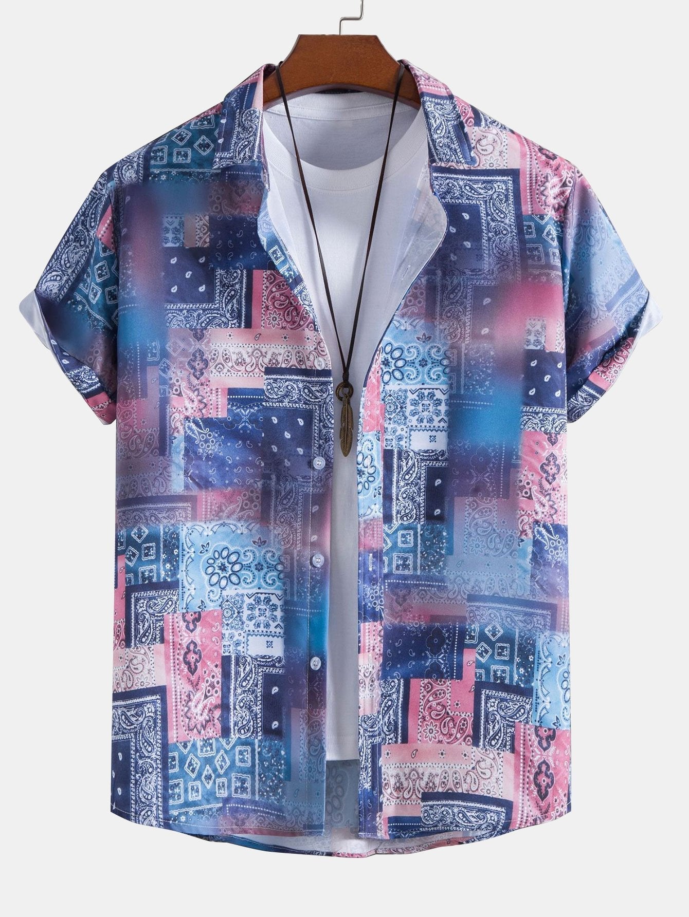 Alston® | Paisley Bandana Print Button Up Shirt