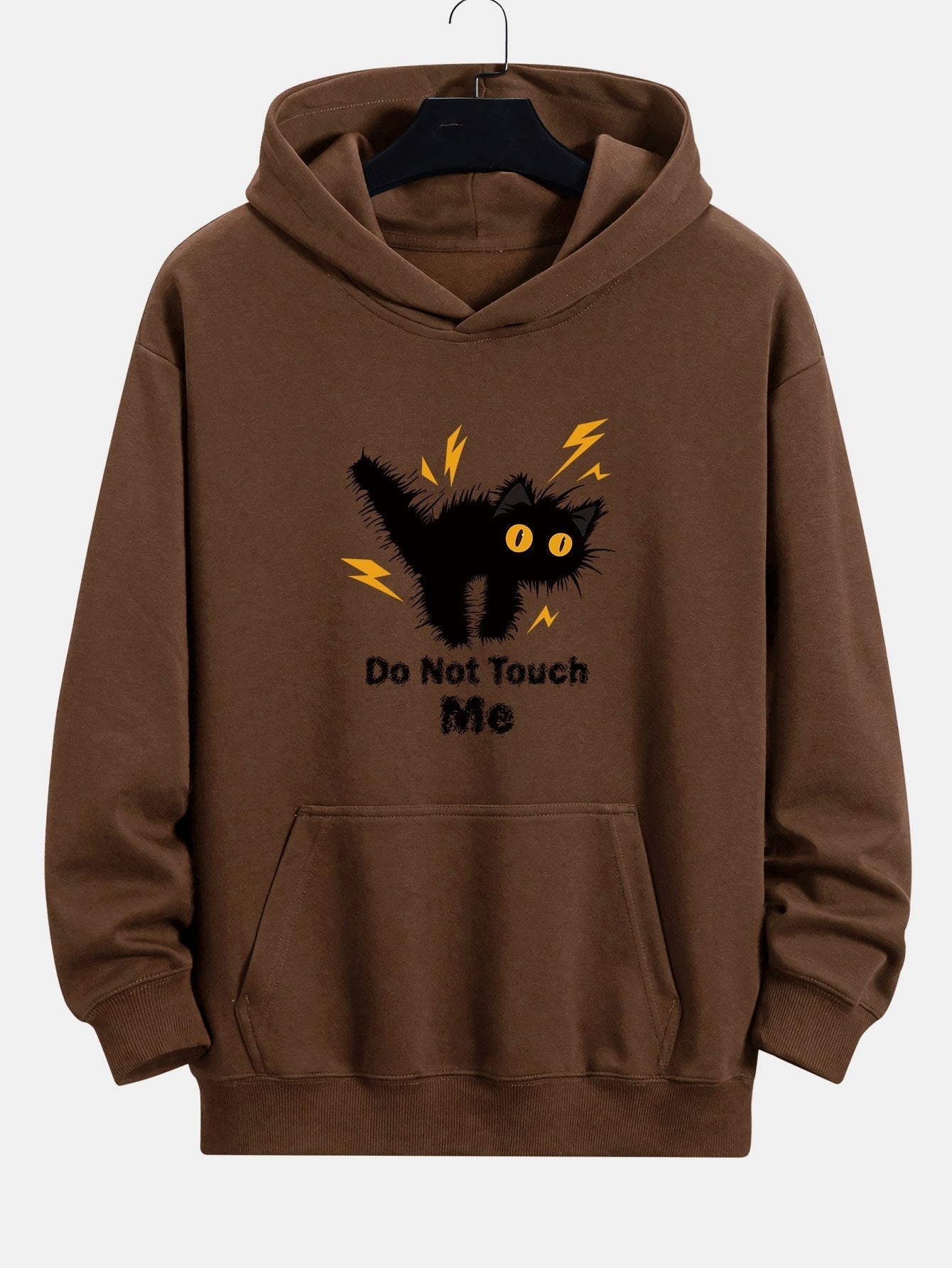 Quintín® | Angry Cat Print Relax Fit Hoodie
