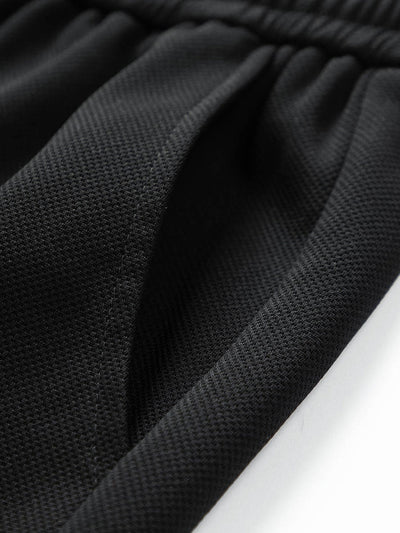 Castiel® | Basic Textured Drawstring Shorts