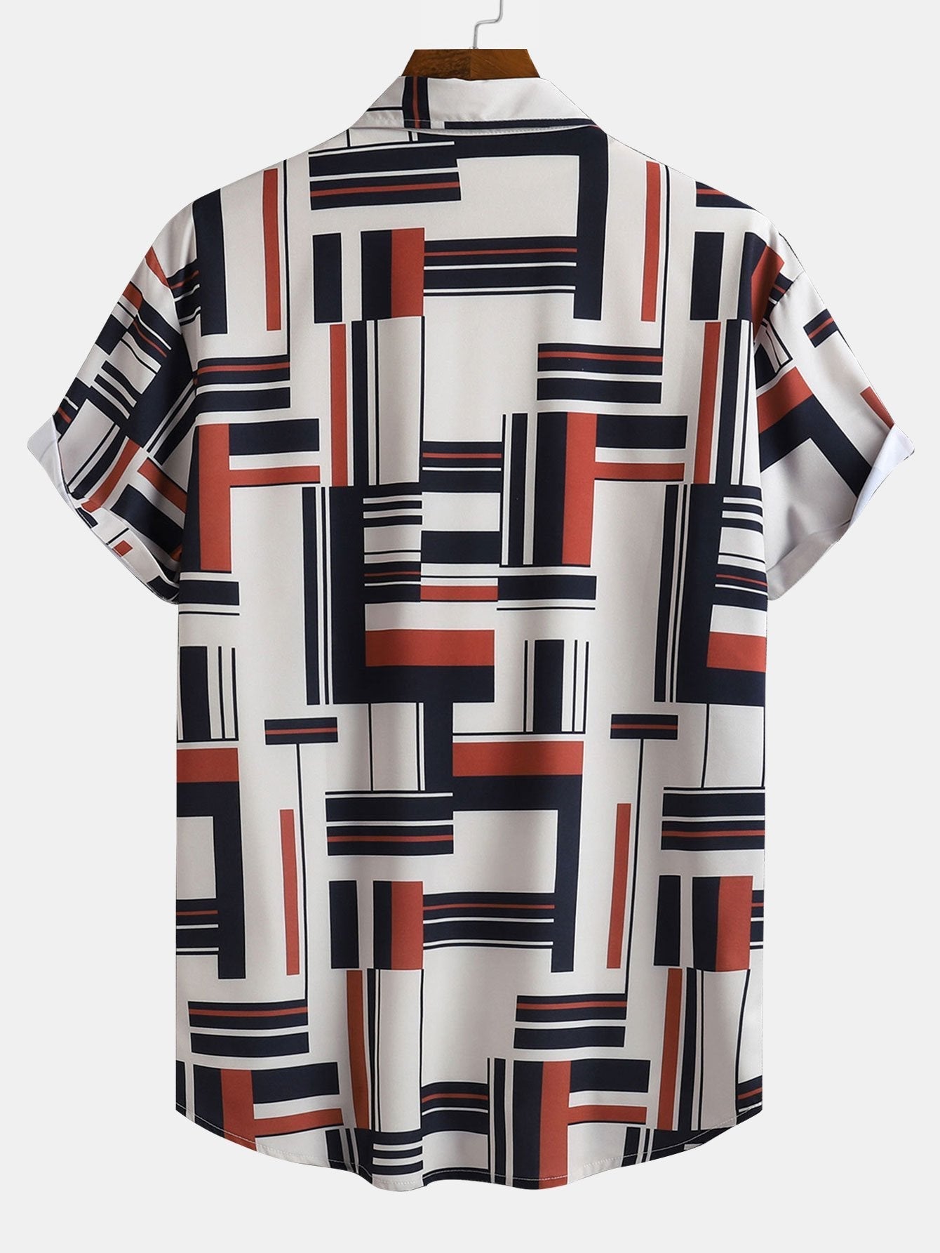 Atilio® | Geometry Print Button Up Shirt