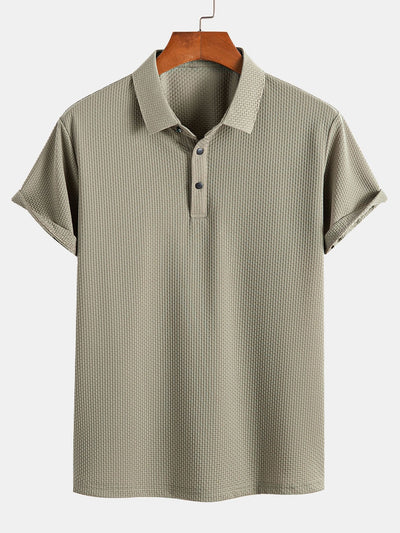 Crisanto® | Short Sleeve Textured Polo