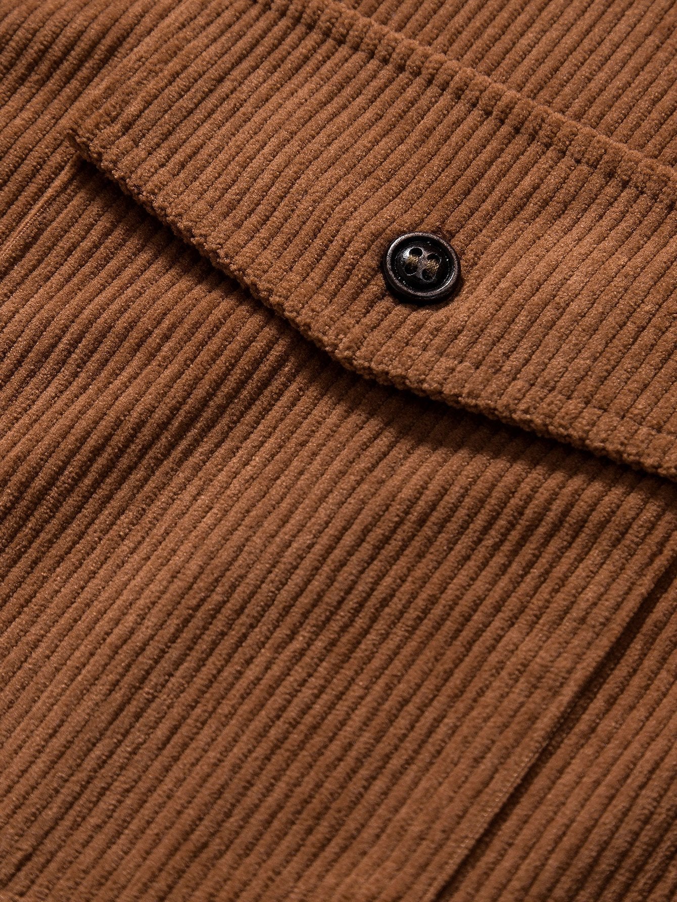 Angelo® | Short Sleeve Patch Pockets Corduroy Shirt