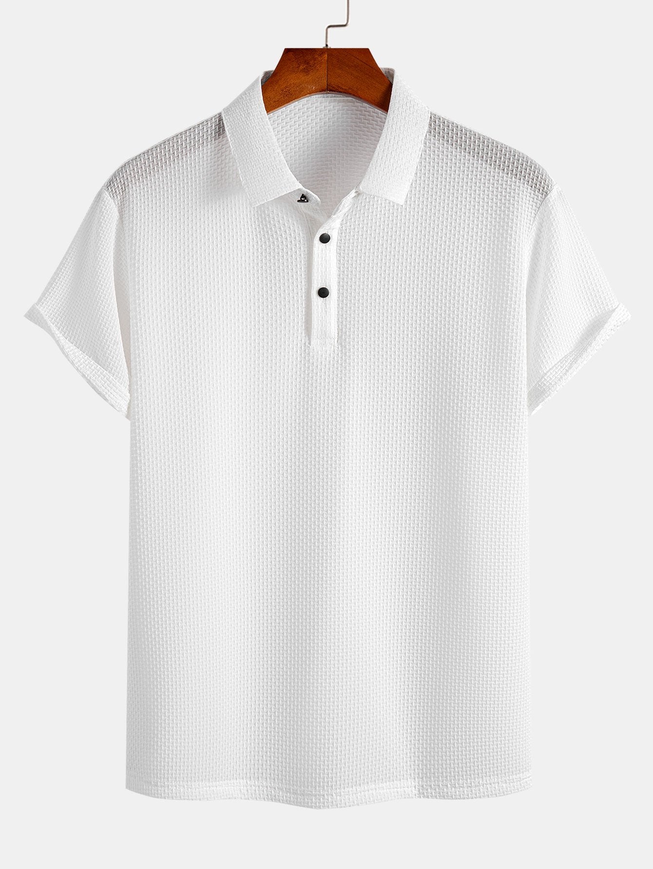 Declan | Short Sleeve Textured Polo