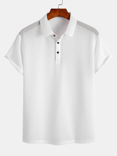 Declan | Short Sleeve Textured Polo