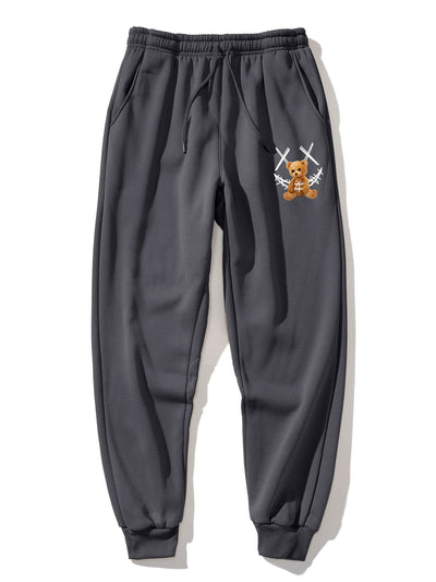 Baldomar® | Graffiti Smiley Bear Print Jogger Pants