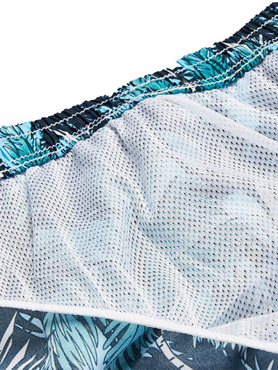 Muhammad® | Tropical Print Button Up Shirt & Tropical Print Swim Shorts