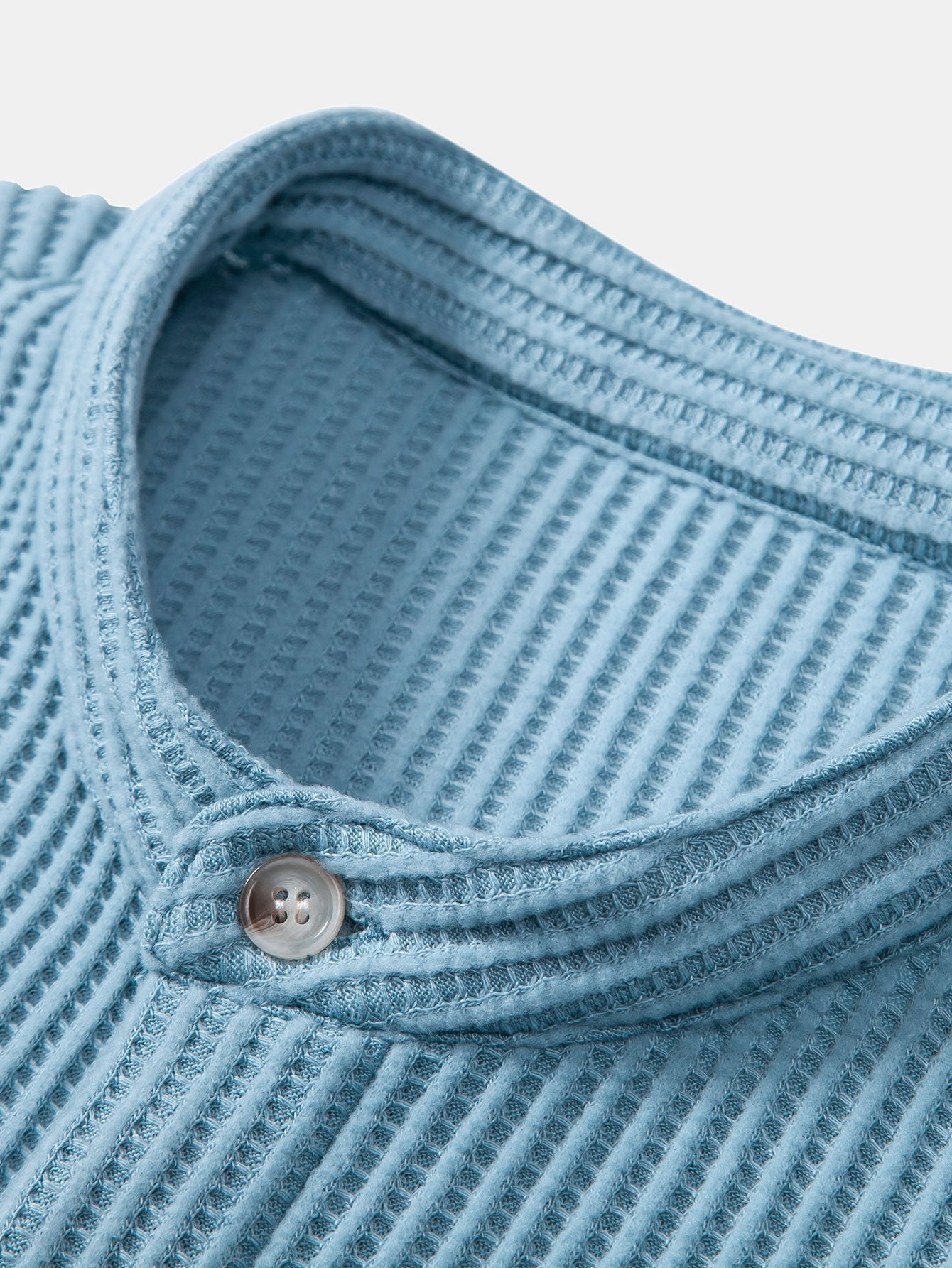Teodoro® | Waffle Stand Collar Shirt