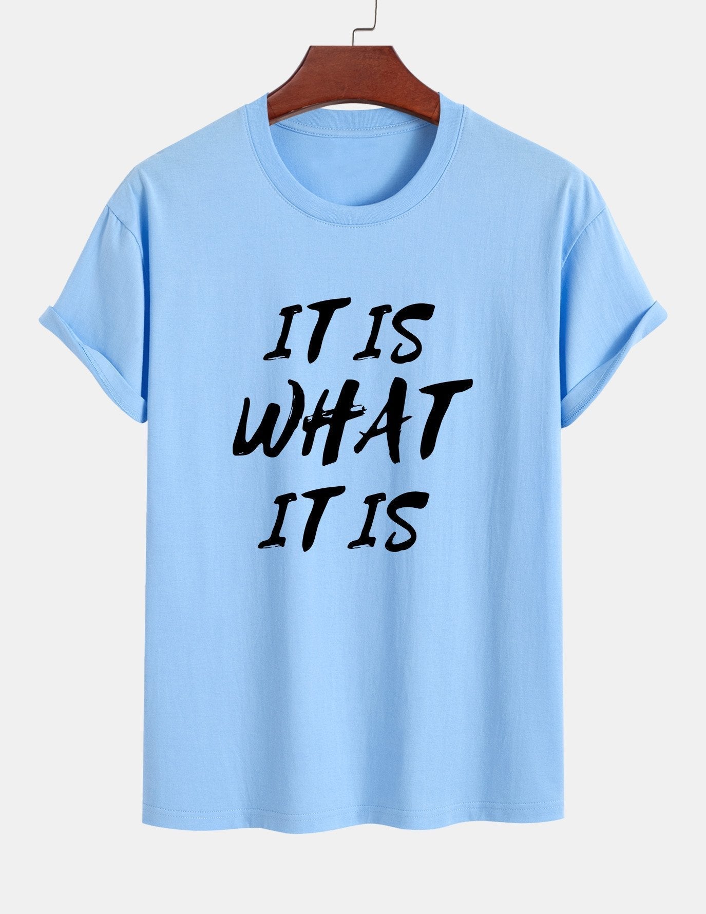 Ulrico® | It Is What It Is Print Cotton T-Shirt