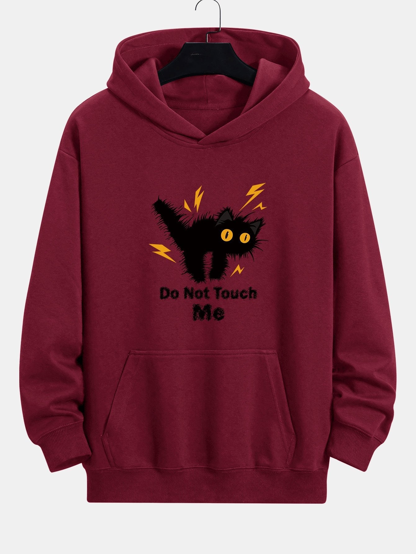 Guillermo® | Angry Cat Print Relax Fit Hoodie