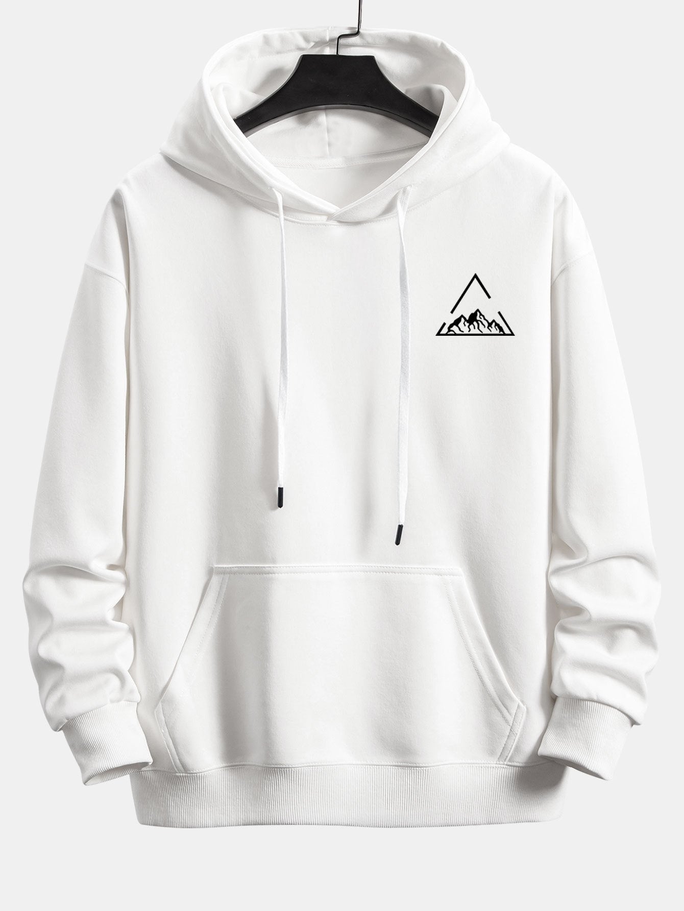 James | Triangle Mountain Print Relax Fit Hoodie