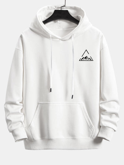 James | Triangle Mountain Print Relax Fit Hoodie