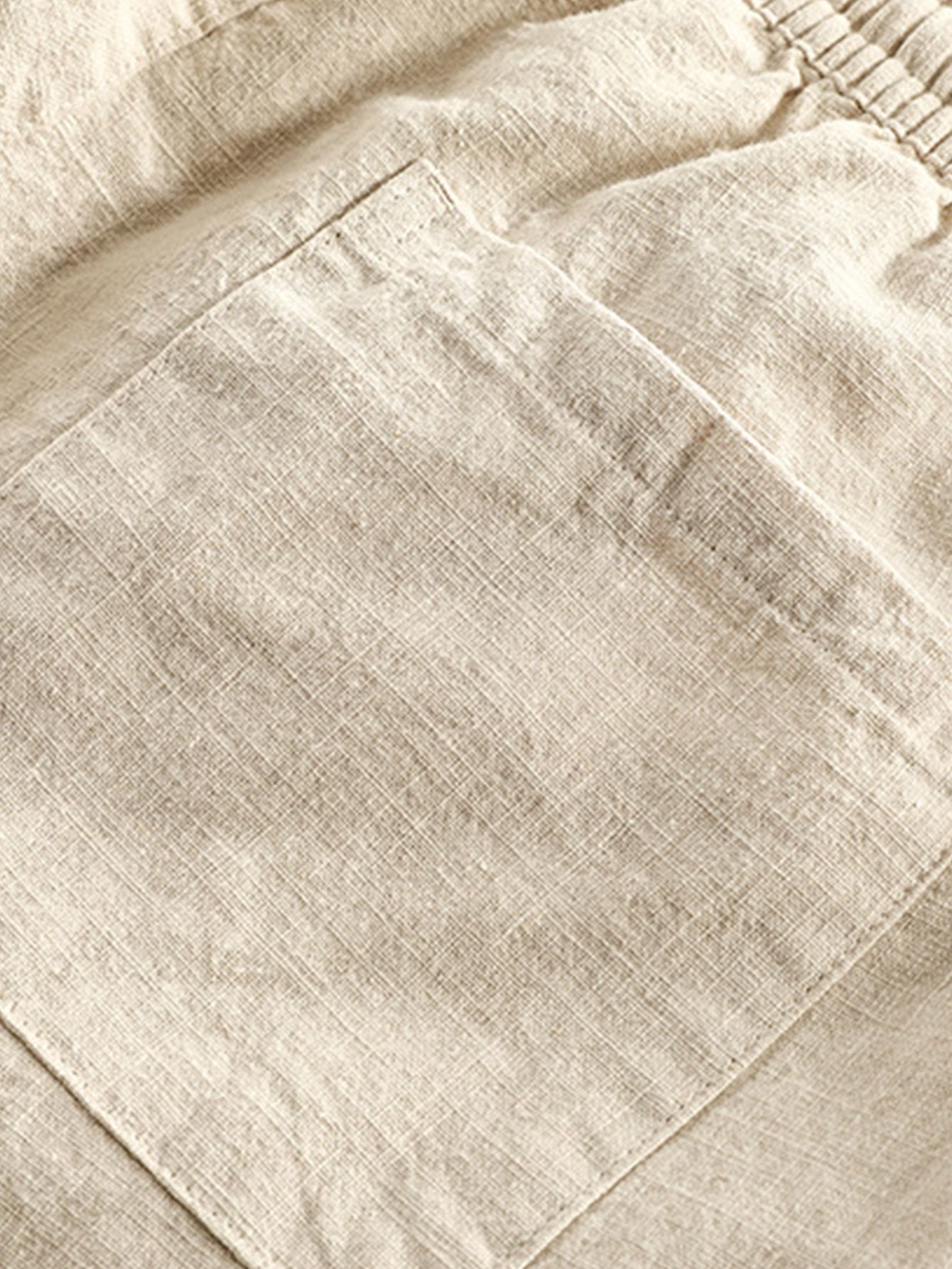 Conrad® | Linen Cotton Blend Cropped Pants