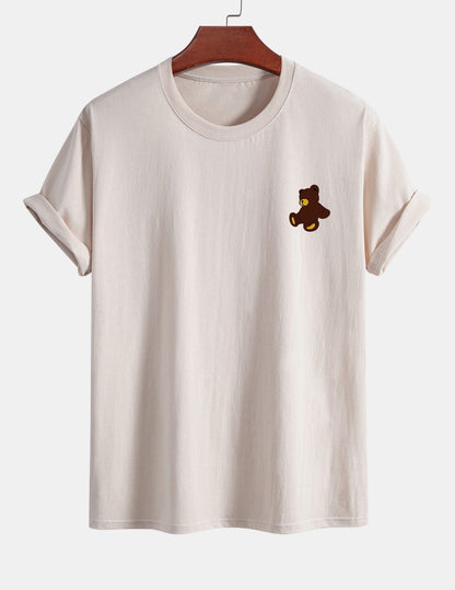 Yoab® | Teddy Bear Print Cotton T-Shirt