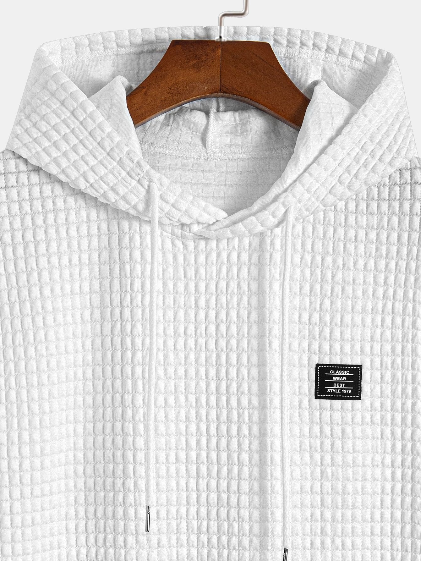 Drew® | Sleeveless Waffle Hooded Vest