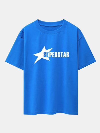 Jamie® | Superstar Print Drop Shoulder Oversize T-Shirt