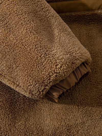 Marcelo | Quilted Lined Teddy Fleece Zip Up Coat