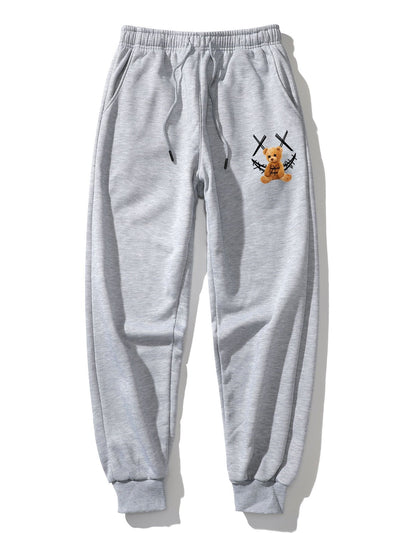 Baldomar® | Graffiti Smiley Bear Print Jogger Pants