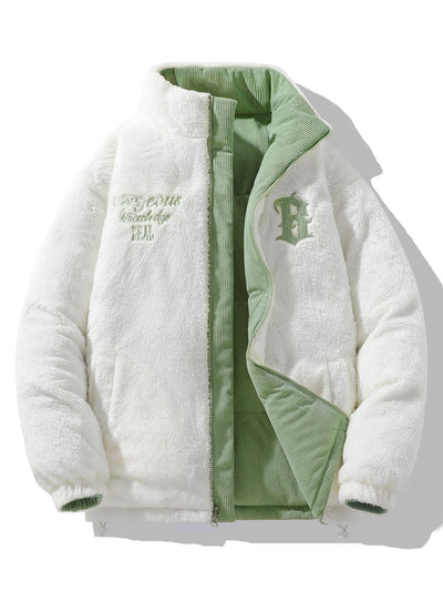 Guillermo | Reversible Teddy Fleece Corduroy Coat