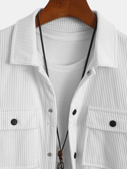 Atilano® | Corduroy Overshirt With Pockets