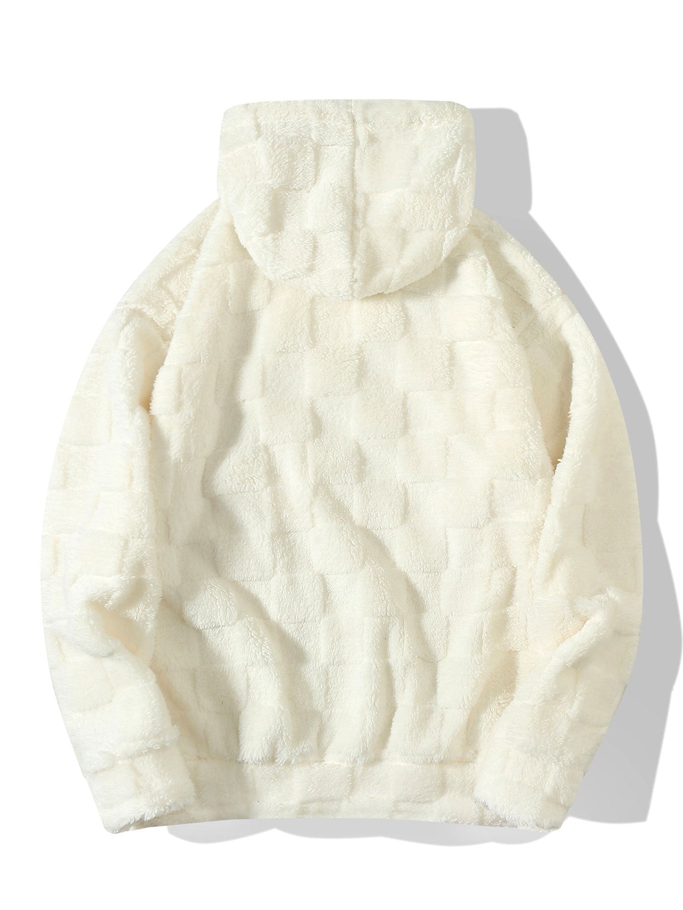 Gerald | Relax Fit Checkerboard Teddy Hoodie