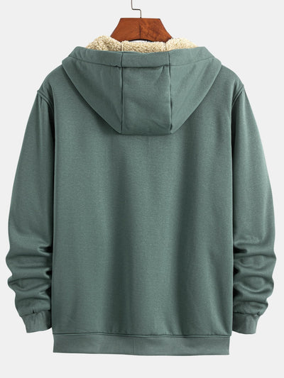 Zebulon | Teddy Lined Zip Up Hoodie