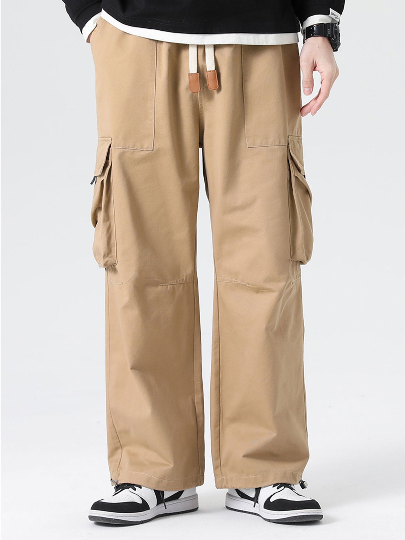 Patricio® | Elastic Drawstring Cuff Parachute Cargo Pants