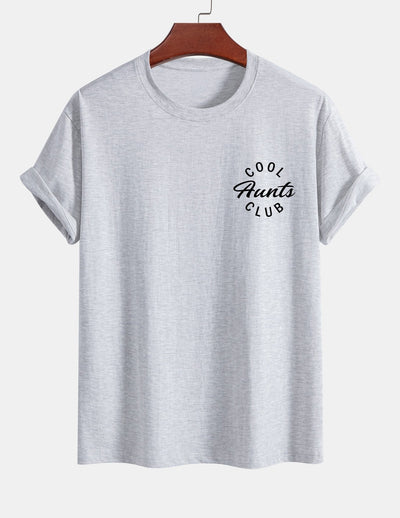 Sebastián® | Cool Aunts Club Print Cotton T-Shirt