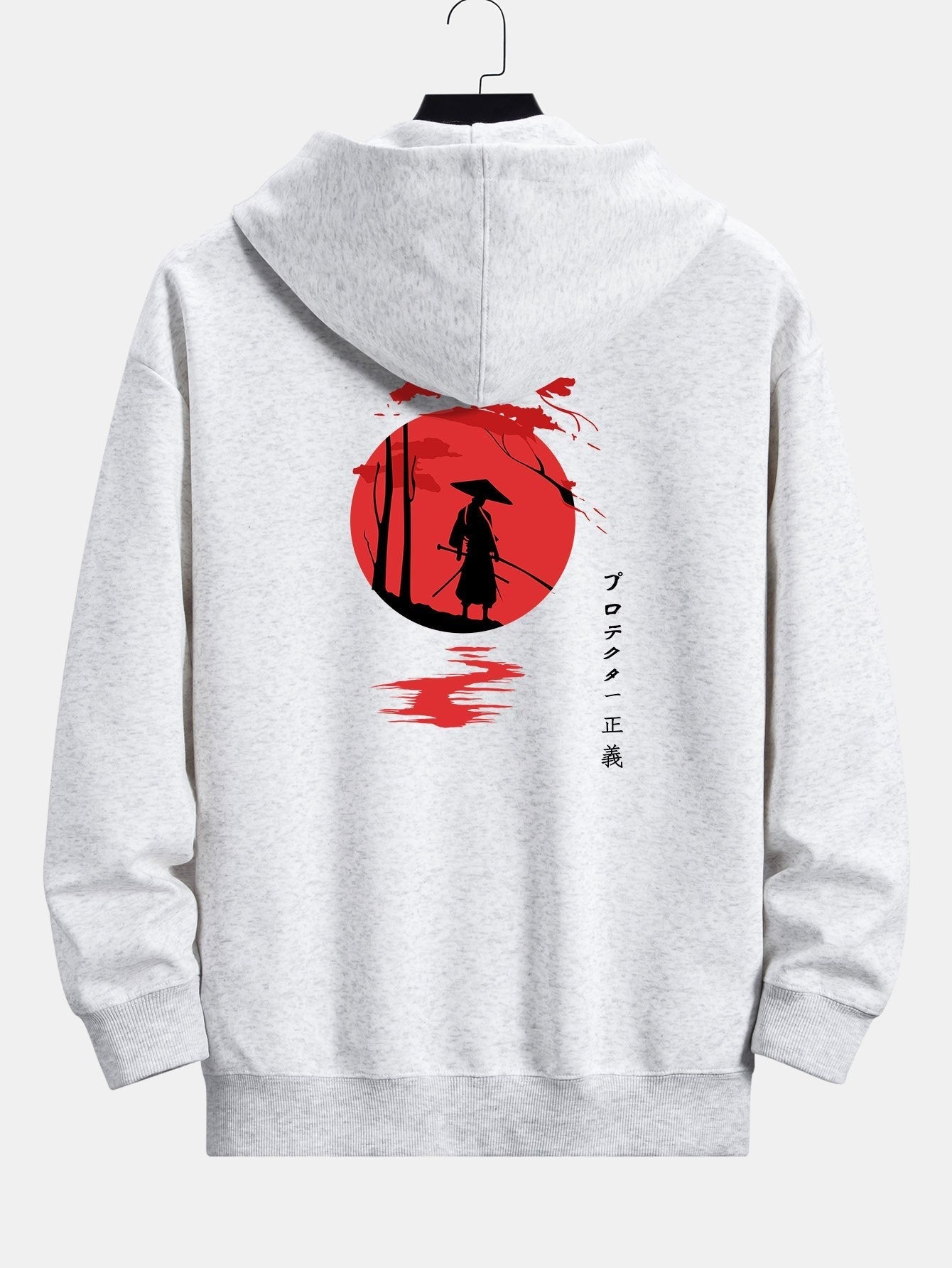 Jonathan | Slogan Samurai Back Print Relax Fit Hoodie