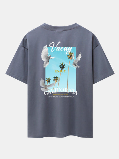 Tobías® | Dove Back Print Drop Shoulder Oversize T-Shirt