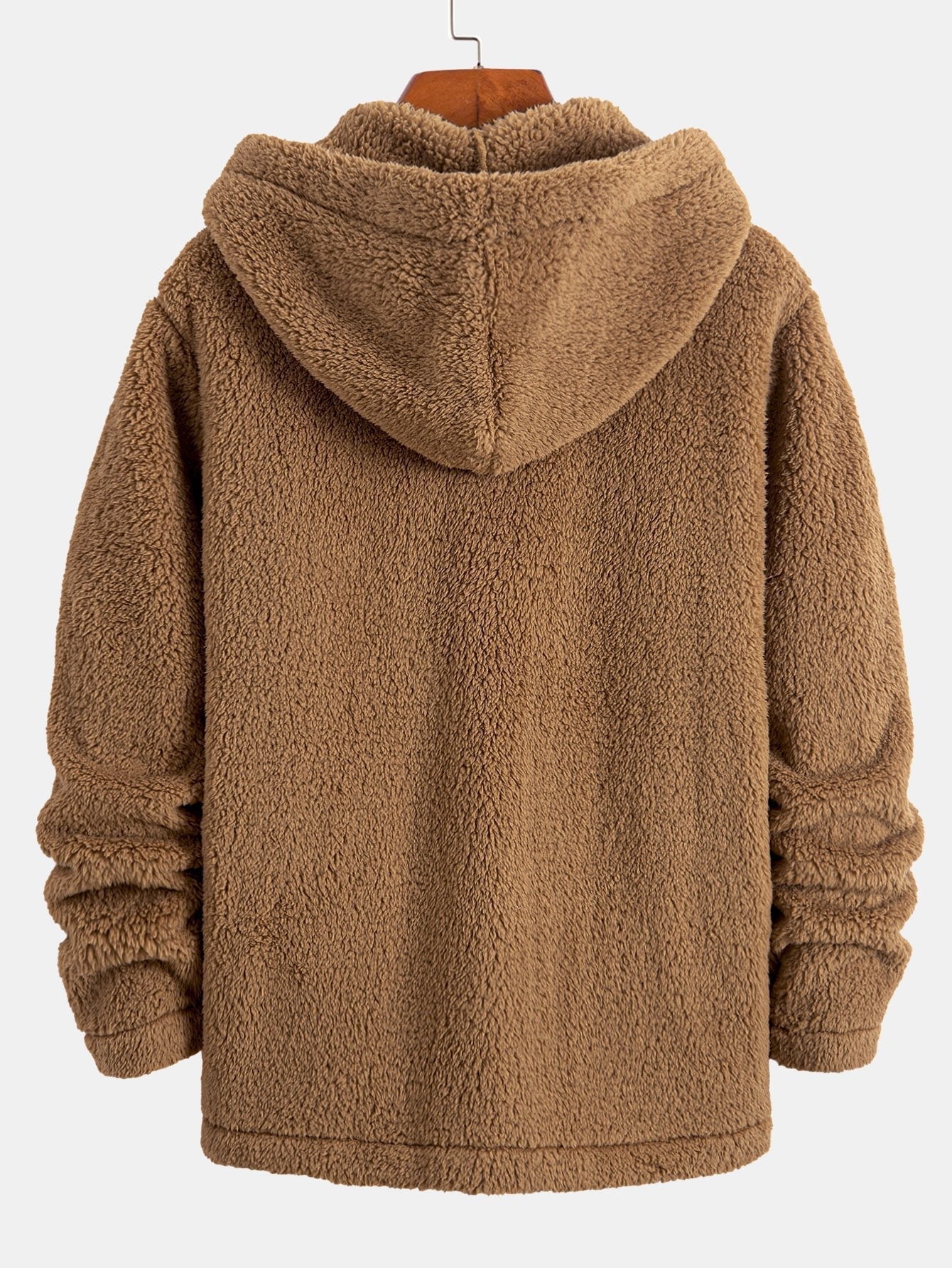 Ryder | Teddy Fleece Button Up Hooded Coat